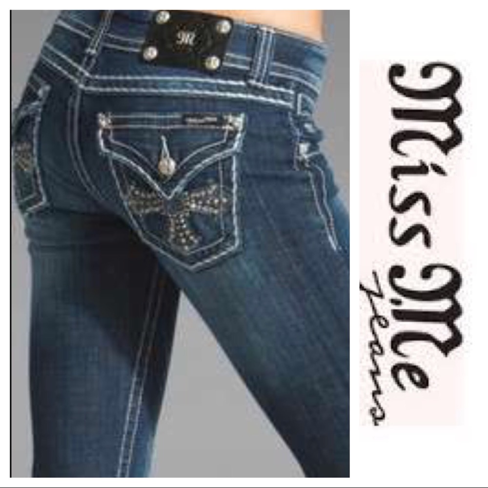 Miss Me Embellished Jeans 29 LONG *NWOT*
